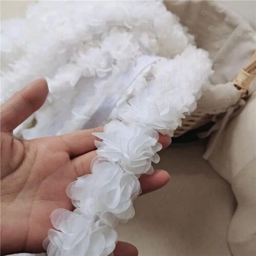 5CM Clothing, swimwear, hair accessories, stage clothing machine embroidered chiffon flower lace accessories