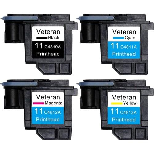 Veteran 11 Print head Compatible for hp 11 hp11 C4810A C4811A C4812A C4813A Printhead for designjet 510 1200 2200 2280 2300 500