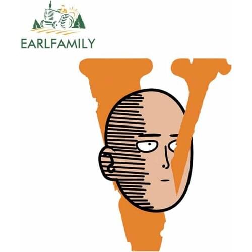 EARLFAMILY 13cm x 10.3cm For One Punch Man Personality Car Stickers Vinyl Material Decal Waterproof Decoration