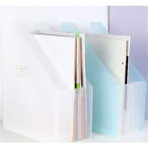 Stand Pastel Cookie Expanding Wallet Student A4 Papers Office Finishing Bag Folder