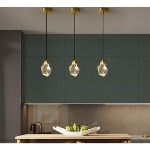 Crystal droplight sitting room dining-room bar head of a bed bedroom stair light web celebrity LED lamps and lanterns