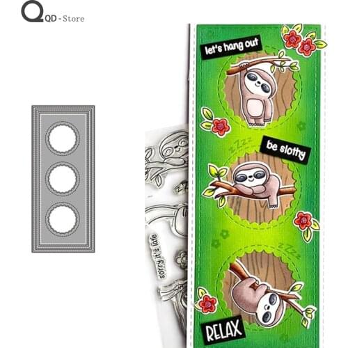 Rectangular Border Round Cut Cutting Dies New Dies Scrapbooking Mold Cut Handmade Tools DIY Craft Decoration Metal Die Cuts 2021