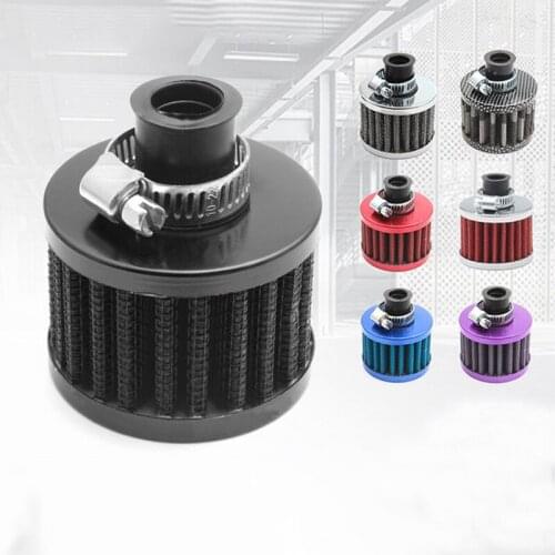 Universal 12mm Car Air Filter for Motorcycle Cold Air Intake High Flow Crankcase Vent Cover Mini Breather Filters
