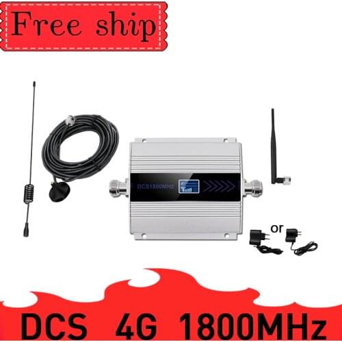 TFX-BOOSTER 4G LTE Mobile Signal Booster Repeater 1800Mhz Cellphone Cellular GSM 1800 Cell Phone LCD Display Sucker Antenna