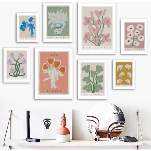 Vintage Flower Vase Orchid Plant Abstract Wall Art Canvas Painting Nordic Posters And Prints Wall Pictures For Living Room Decor