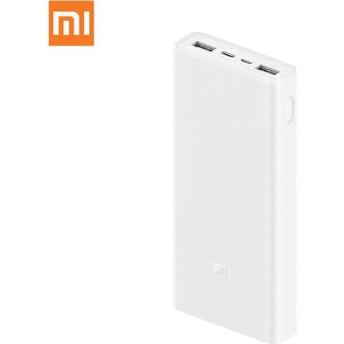 New Xiaomi Power bank 20000mAh 3 PLM18ZM 18W 2-Way Quick Charging USB C Portable Mi Powerbank 20000 external battery Poverbank