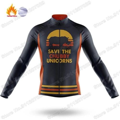 2021 The Chubby Unicorns Long Sleeve Cycling Jersey Long Sleeve Clothing Race Road Bike Shirts Bicycle Tops MTB Uniform Maillot