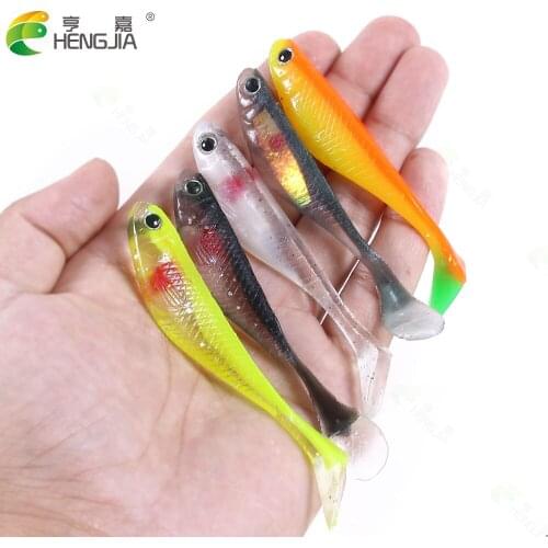 5pcs 8.8cm 5g Soft Fishing Lure Silicone Bait Swimbait Wobblers Artificial Softbait Lures For Trout Fishing Tackle