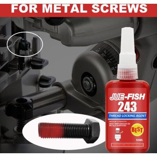 50ML Sealing Screw Glue Retainer Locking Adhesive Metal Screw Anaerobic Anti-corrosion Adhesive 243 Glue Thread Locking Agent