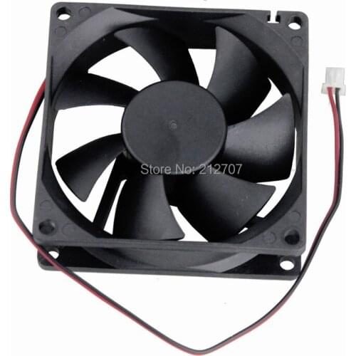 50pcs/lot Gdstime DC 5V 80mm 8025S 80x80x25mm 2 Pin PC Case CPU Motor Cooling Cooler Radiator Fan