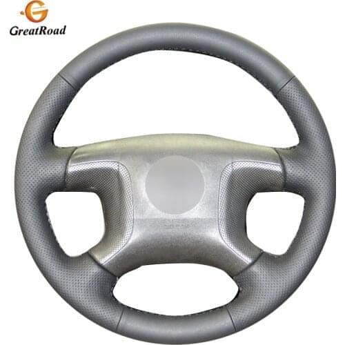 Black PU Artificial Leather DIY Car Steering Wheel Cover for Mitsubishi Pajero 2004 2005 2006 2007 2008 2009 2010