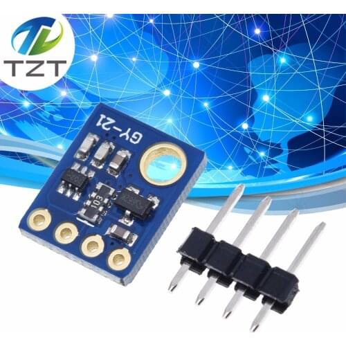 Humidity Sensor with I2C IIC Interface Si7021 Industrial High Precision GY-21 Temperature Sensor Module Low Power CMOS 10*12mm
