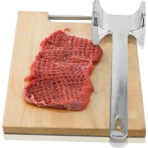 Kitchen Cooking Meat Tools Aluminum Meat Hammer Knock Hammer Meat Tenderizer Pounder Double-sided Loose Hammer Steak