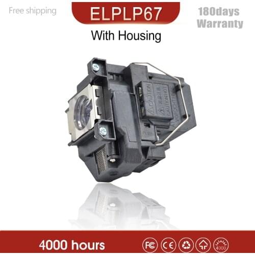 Projector lamp for ELPLP67 V13H010L67 EB-W16SK EB-X02 EB-X100 EB-X11 EB-X11H with housing