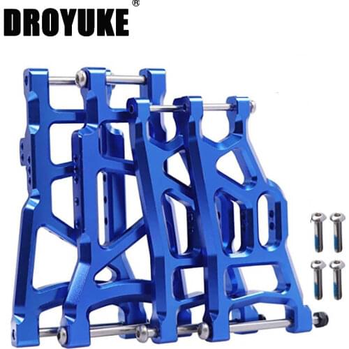 Droyuke Front & Rear Aluminum Suspension Control A Arms w/Tie Bar for Traxxas 1/10 Slash 2WD Upgrade Parts