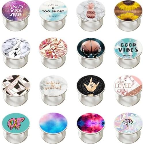 Folding Phone Stand Holder For Mobile Phone For iphone11 Pro Max Grip Contraction bracket