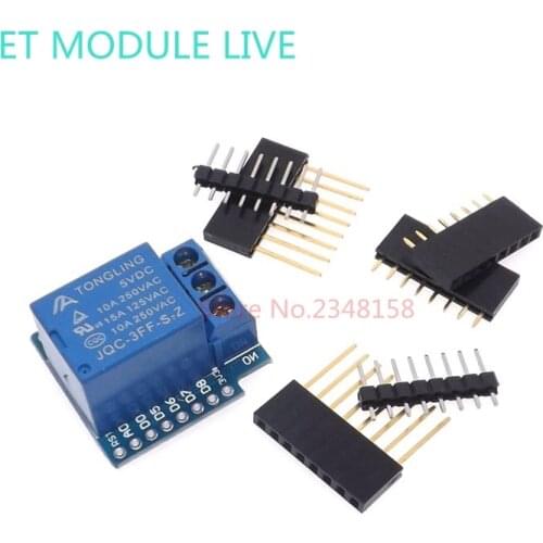 Relay Module For D1 MINI 5V hight level trigger One 1 Channel Relay Module interface Board Shield For ESP32 MINI KIT