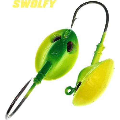 Swolfy 5PCS/Lot 60g 28g Tumbler Lead Head Hook Jig Bait Fishing Hook For Soft Lure Fishing Tackle fishing tackle accessorie
