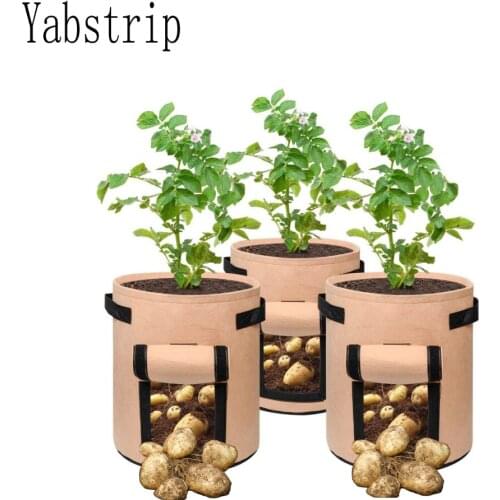 Plant Grow Bag DIY Potato Grow Planter Tomato Vegetable Planting Container Bag Garden Pot vertical jardin Garden Supplies