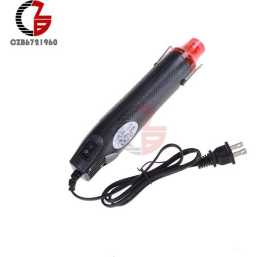 110V 300W Heat Gun Shrink Hot Air Temperature DIY Electric Power Nozzles Tool US Plug Socket
