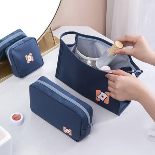 Women Cartoon Cosmetic Bag Makeup Organizer Pouch Weekend Toiletry Storage Travel Portable Necessaire Handbags Accessories