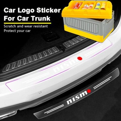 1pcs Car Anti-scratch Transparent Rear Guard Plate Sticker for Nismo Tiida Navara Juke Note X Trail T31 T32 Qashqai Accessories
