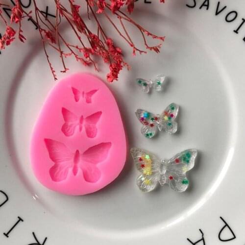 1Pcs Sugarcraft Butterfly Silicone molds fondant mold cake decorating tools chocolate moulds wedding decoration mould