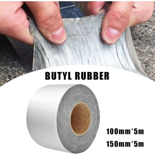 10/5/3/1m Aluminum Foil Butyl Rubber Tape Stop Leak Stick Waterproof Repair Tape Self Adhesive for Roof Hose Repair Flex Tape