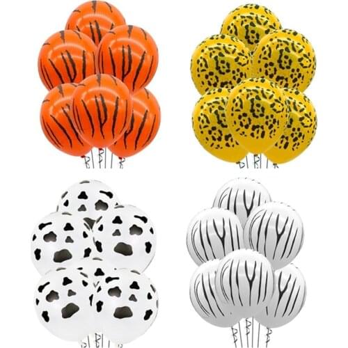 16pcs Animals Balloons Safari Birthday Balloon Jungle Theme Birthday Party Balloons Birthday Party Decorations Kids Toys Balloon
