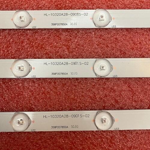 3pcs/set 9LED 620mm LED Backlight strip For 32/147I-GB-5B-HKUP-UK BLAUPUNKT B32A147TCHD HL-10320A28-0901S-02 A3 358P207850B
