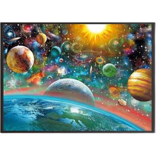 5D Diamond Painting Stars Sea Bedroom DIY Full Round Embroidery Cross Stitch Milky Way Scenery Home Decor Room Decoration