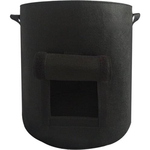 4/7/10/15 Gallon Large Grow Bags Felt Grow Bag Gardening Fabric Grow Pot Vegetable Growing Planter Garden Flower Planting Pots