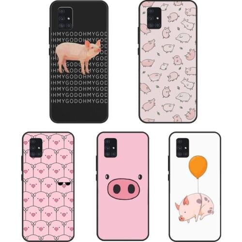 Cartoon Pig Piggy For Samsung A51 A71 A31 A11 A20e A21S Case For Galaxy M31 M21 A10 A30S A40 A50 A70 Cover