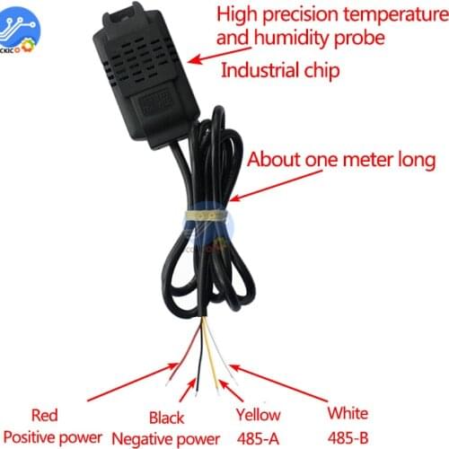 SHT20 temperature and humidity sensor Modbus RS485 with the lightning protection compatible with industrial Modbus Rtu protocol