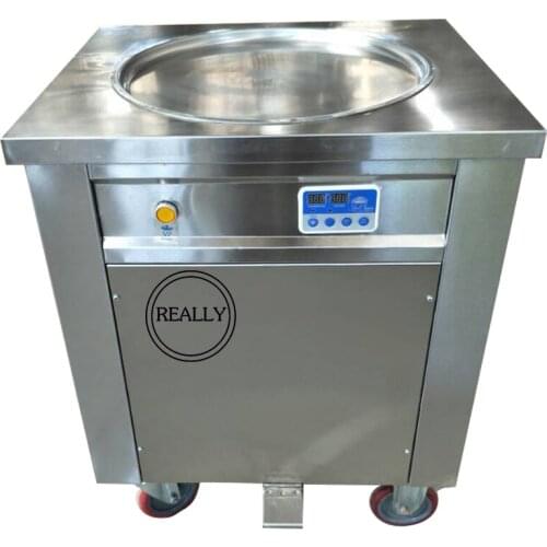 DHL ship 110V single pan fried ice cream machine R410a