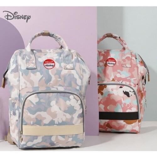 Disney New Diaper Backpack Multi-Functional Large Capacity Mommy Bag Waterproof Maternity Baby Bag For Mom Stroller Bag