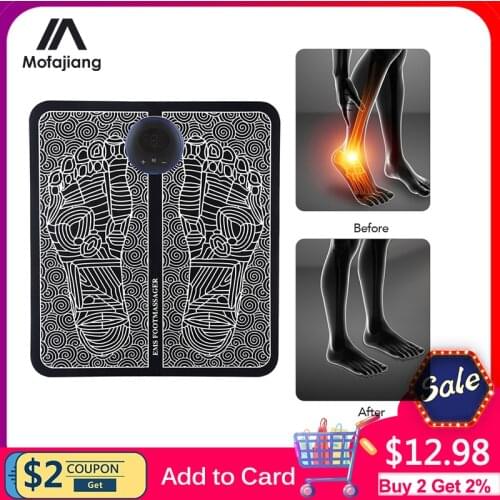 EMS Foot Massage Mat Physiotherapy Electrical Muscle Stimulation Muscle Contraction Relax Body Blood Circulation Relieve Pain