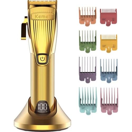 Kemei Professional Clipper Rechargeable Hair trimmer For Barber Men Electric Hair Cutting Machine USB Charging