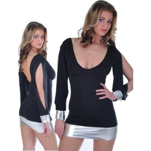 Terry Pau TP112117 Open Sleeve Mini Dress