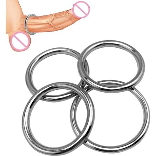 Metal Penis Ring Penis Sex Shop Trainer Adult Products Delayed Ejaculation Cock Ring Male Masturbation Tool Sex Toys for Man