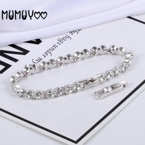 High quality simple romantic charm Austrian crystal bracelet round crystal womens bracelet