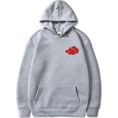 Mens Hoodie Anime Hoodies Akatsuki Cloud Print Streetwear Pullover Graphic Hoodie Sweatshirt Tops Sudaderas Sweat Homme Clothes