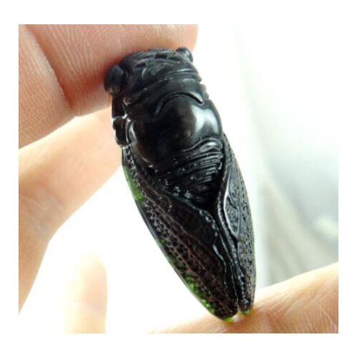 Natural stone Turquoises Quartz crystal hand-carved cicada amulet pendant for diy jewelry making necklace Accessories