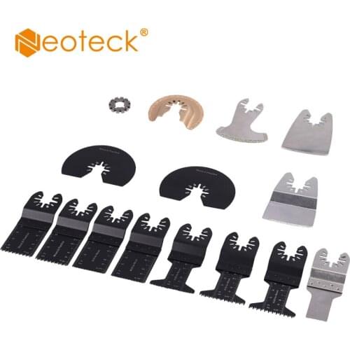 Neoteck 15Pcs Multifunction Tool Accessories Saw Blade for Multimaster Metal Woodworking Cutting Accessories Power Multi Tools