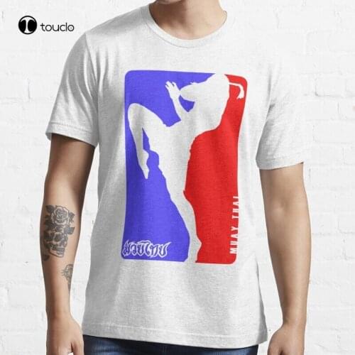 New Muay Thay Boxing Logo Thailand Martial Art Karate Wrestling Aikido T-Shirt Cotton Tee Shirt S-5XL Unisex