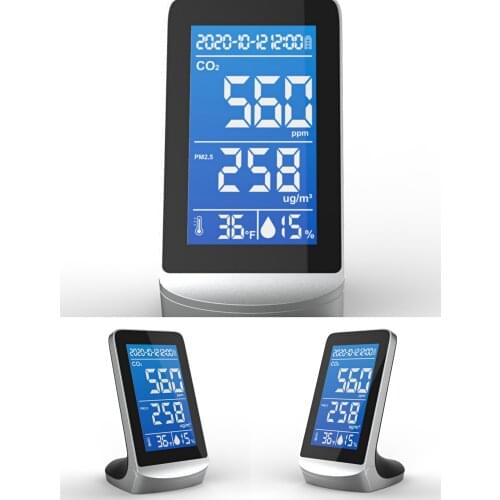 New style air quality meter co2 tester PM 2.5 sensor co2 gas detector smoke dust tester