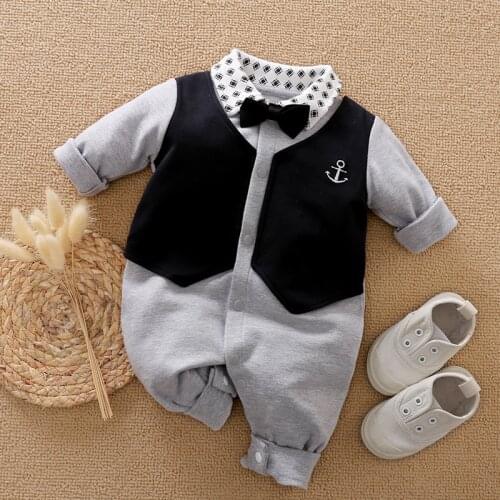 New born Baby Boy Clothes Newborn Romper 100% Cotton Infant Fall Jumpsuit Pajamas Baby Long Sleeve Onesie Things Costume Outfits
