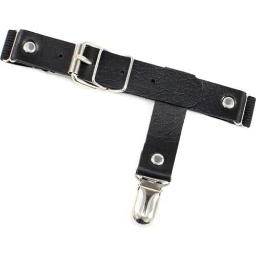 Sexy Women Elastic Leather Leg Ring Garter Belt Punk Heart Rivet Thigh Ring Punk Goth Leather Leg Harness Bondage