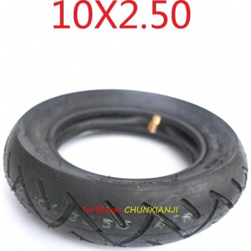 Size 10x2.5 high performance 10 inch Pneumatic Tire for Electric Scooter with inner tube 10*2.50 inflatable Tyre
