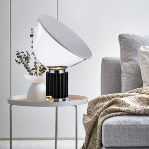 Nordic Radar Light Luxury Creative Table Lamp Art Design Bedroom Bedside Lamp Indoor Decor Living Room Study Glass Desk Lamp